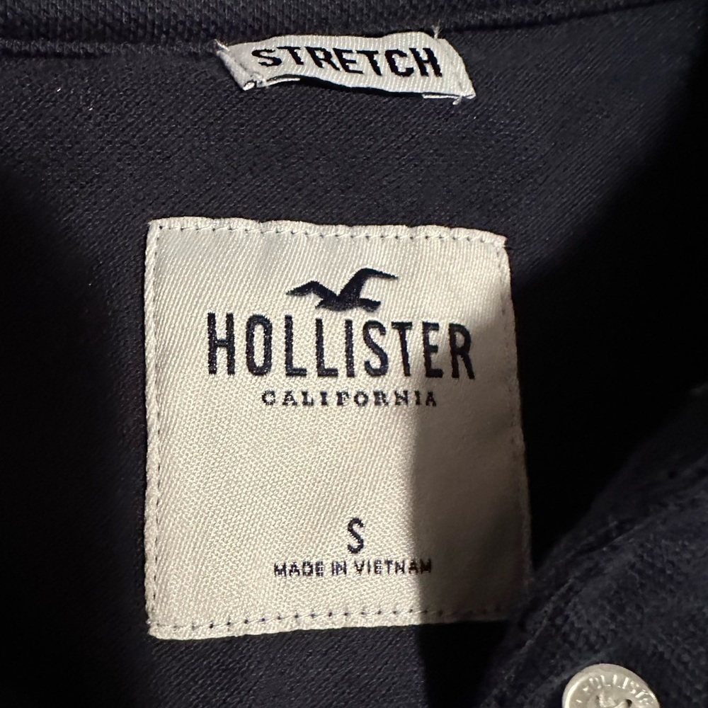 NWT Hollister stretch size small navy blue polo top - Picture 5 of 6